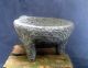 Pre Columbian Basalt Stone Vessel With A Handle Animalhead,  Costa Rica Nicoya Latin American photo 2