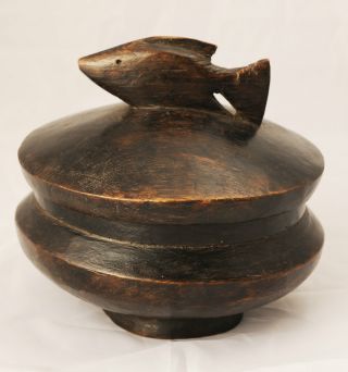 Lozi Zoomorphic Food Bowl,  Zambia,  African Tribal Arts,  Domestic Artifacts photo