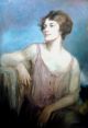 Well To Do Lady Pastel By Listed Artist Robert Lewis Reid 1862 - 1929 Other photo 1
