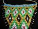 Old Kirdi Glass Beaded Triangle Panel Apron Cache Sexe Cameroon African photo 1