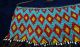 Old Kirdi Glass Blue Beaded Panel Apron Cache Sexe Cameroon African photo 1