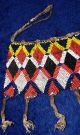 Old Kirdi Glass Beaded Panel Apron Cache Sexe Cameroon African photo 2