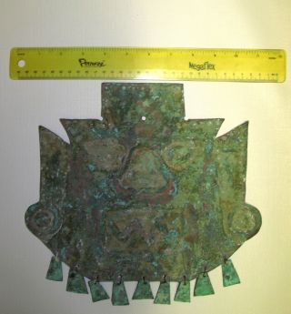 Pre - Colombian Copper Mask photo