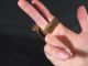 Important Ashanti Asante Gold Weight Brass Fish Finger Ring African photo 3