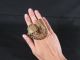 Important Ashanti Asante Gold Weight Brass Fish Finger Ring African photo 4