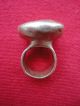 Old Tuareg Sterling Silver Cowrie Shell Talisman Money Ring Africa African Jewelry photo 1