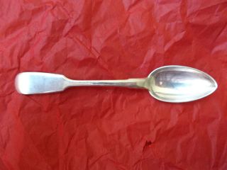 Antique Spoon Of Sterling Silver.  Old Russia.  Year 1875.  Silver 84 Hallmark photo