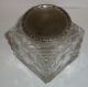 Large Silver Top Glass Inkwell Goldsmiths & Silversmiths 1899 Crested Coronet Other photo 7
