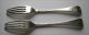 An Armorial Pair Of George Ii Silver Four Prong Forks,  Exceptional Weight 1752 Other photo 2