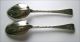 A George I Pair Of Armorial Silver Tablespoons,  Issac Davenport,  London,  1718 Other photo 3