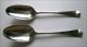 A George I Pair Of Silver Tablespoons,  Paul Hanet,  London,  1722/3 Crested Other photo 3