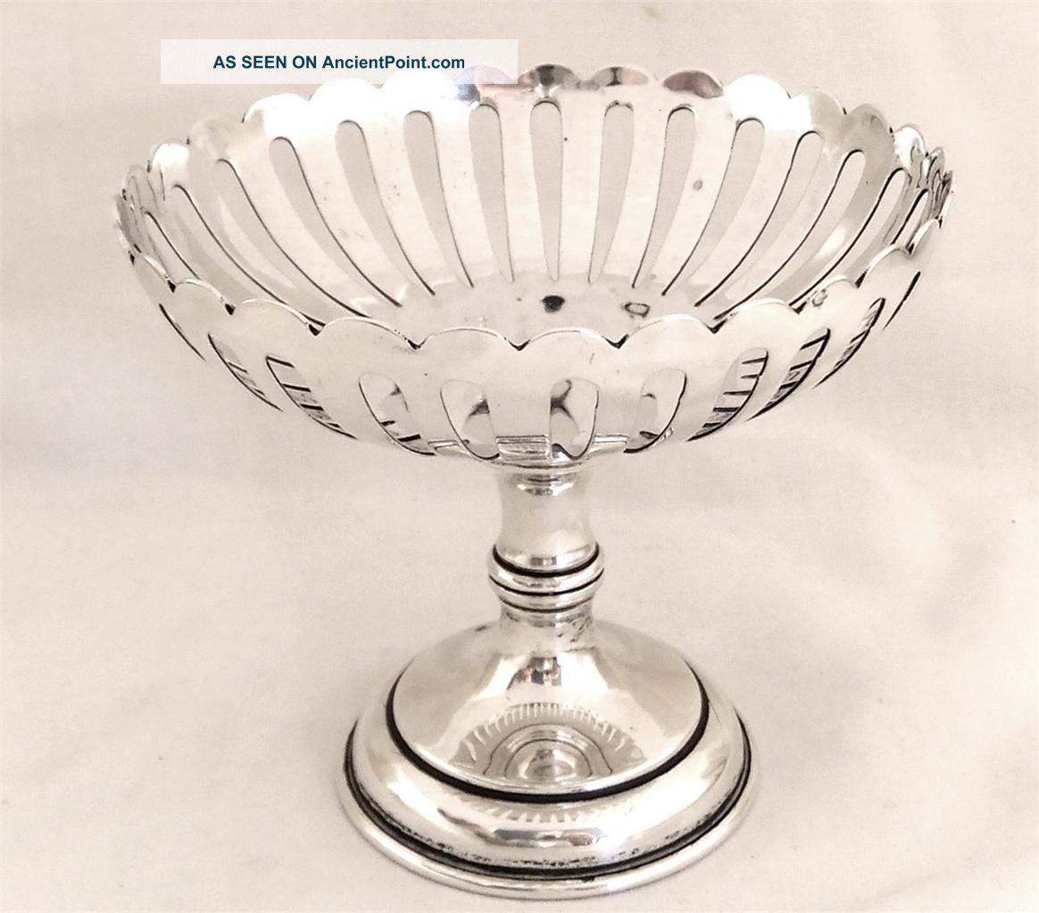 Pretty Antique Hallmarked Sterling Silver Dish - 1913 Other photo