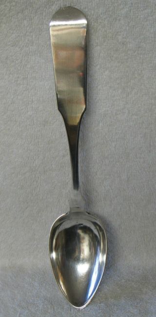 Robert Campbell Baltimore Coin Silver Tablespoon Serving Spoon 1822 No Mono photo