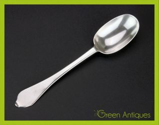 Antique 17thc King William Iii Solid Silver Dog - Nose Spoon,  I Davenport C.  1697 photo