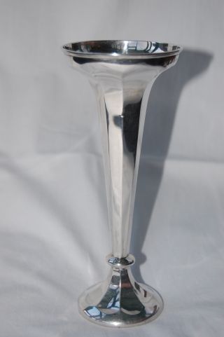 Silver Trumpet Vase,  Thomas Edward Atkin,  Birmingham Silver 1908/1919 photo
