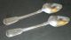 Pair Scottish Provincial Silver Spoons Greenock Alexander Campbell C1800 Antique Other photo 1