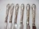 Cased Sterling Silver Dessert Cutlery Set Circa 1860 - Kings Pattern Other photo 4