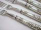 Cased Sterling Silver Dessert Cutlery Set Circa 1860 - Kings Pattern Other photo 7