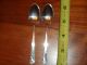 Pair Of Heirloom Sterling Damask Rose Demi Tasse Spoons Perfect Cond Other photo 1