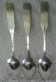 William Moulton American Coin Silver Teaspoon Set Of 3 Engraved Ma Other photo 3