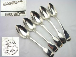 Scottish Silver Table Spoons - Edinburgh 1824 - 11oz - Fiddle Pattern photo