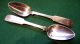 Scottish Provincial - - Pair Of Solid Silver Teaspoons - - Cameron Dundee & Ed.  1823 Other photo 1