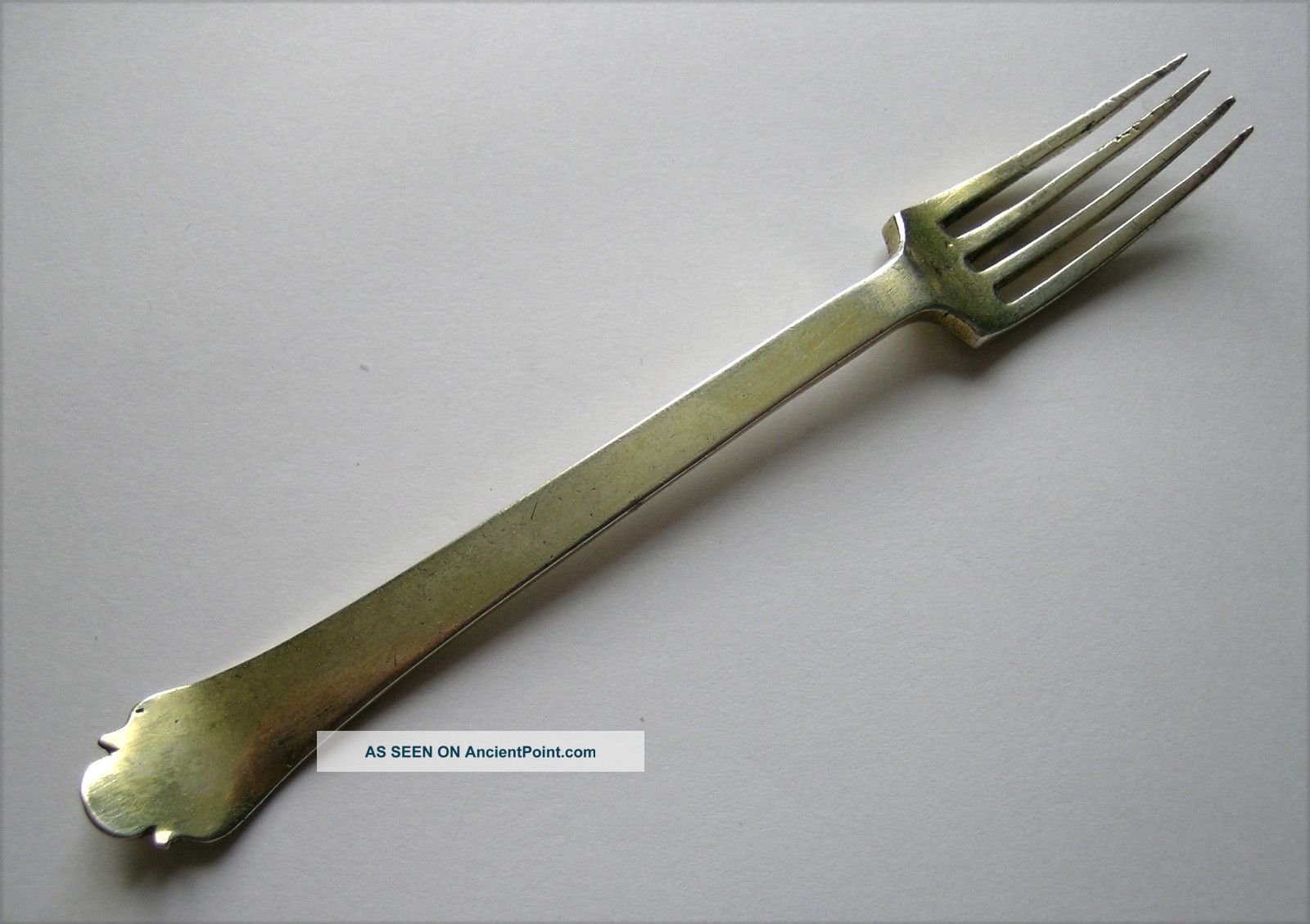 A Rare 17th Century Silvergilt Sweetmeat Fork,  C.  1660 - 80 Maker ' S Mark Ak Other photo
