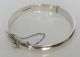 Solid Sterling Silver C.  1968 Ronex B ' Ham Hm Chased Hinged Bracelet Bangle Sterling Silver (.925) photo 1