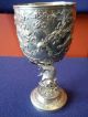 Chinese Silver Dragon Goblet - By Wang Hing Other photo 8