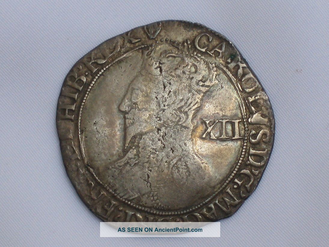 Fine Sterling Silver Shilling/coin King Charles I 1636/8 London Other photo