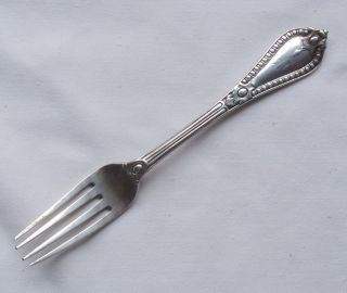 Antique 1862 Silver Fork,  George William Adams,  London,  60.  4 Grams photo