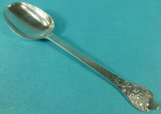 Very Rare Charles Ii Sterling Silver Trefid Spoon Edward Hulse London 1679 photo