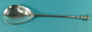 Very Rare Charles I Sterling Silver Provincial Seal Top Spoon Barnstable C1640 photo