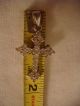 Vintage.  925 Silver Cross With Rhinestones Italian Other photo 3