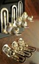 Silver Menu/place Card Holders Set By Christofle: 22k Gold P Acorns.  Immaculate Other photo 9
