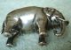 Small Antique Solid Silver Elephant Pin Cushion Circa 1900 Other photo 2