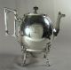 Victorian Figural Silver Plate Teapot,  Reed & Barton Paw Feet,  Egg Form,  Antique Tea/Coffee Pots & Sets photo 1