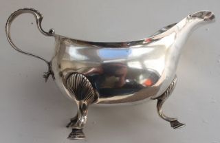 Rare - 1779 - Irish Silver Sauce Boat - George Iii - 136 Grams photo