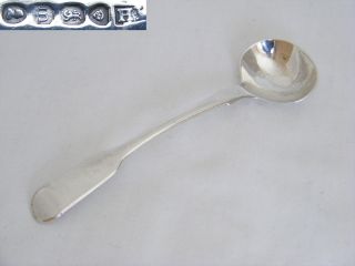 George Iv Solid Silver Mustard Spoon – London 1827 photo