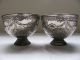 Pair Of 19th Century Continental Solid Silver Pedetal Salts C.  1860 Salt & Pepper Shakers photo 4
