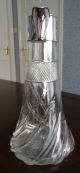 Stylish Art Deco Walker & Hall Solid Silver Claret Jug Decanter 1912 Pitchers & Jugs photo 2