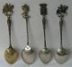 French Sterling Silver Souvenir Spoon Set Of 4 Other photo 3