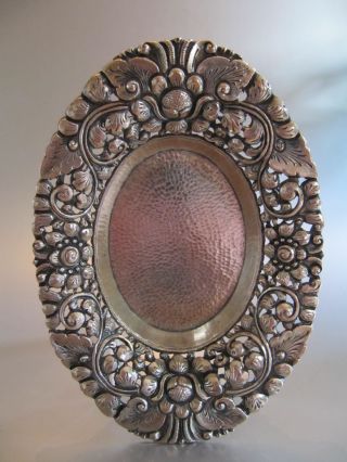 ‹ (•¿•) › An Antique Persian Silver 800 Scale/ Bowl Hand Hammered photo