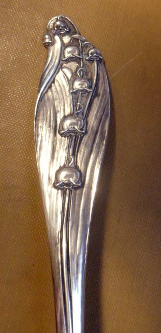 Very Rare F.  M.  Whiting Lily Of The Valley Variation Sterling Silver Spoon photo