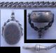 Graduated Silver Watch Chain Plus Bloodstone Fob Pocket Watches/ Chains/ Fobs photo 1