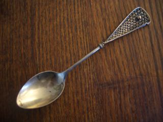 Silver And Gold Sporting Spoon Sterling Mark photo