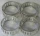 Webster Company Sterling Silver With Glass Individual Salt Cellars Set Of 4 Other photo 3