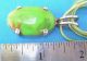 Large Handmade Sterling Silver & Green Stone Pendant - 11.  6 Grams,  1/3 Oz +necklace Other photo 1