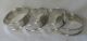 Gorham Sterling Silver Set Of 4 Napkin Rings Mom Dad Other photo 5