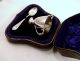Cased Sterling Silver Egg Cup And Spoon - London 1918 - No Engraving Cups & Goblets photo 8